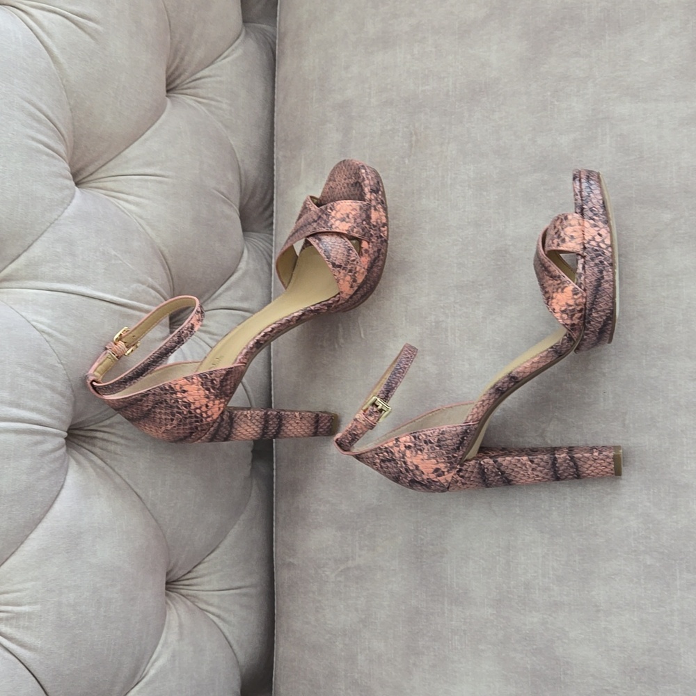 Michael Kors heeled sandals, size 7.5